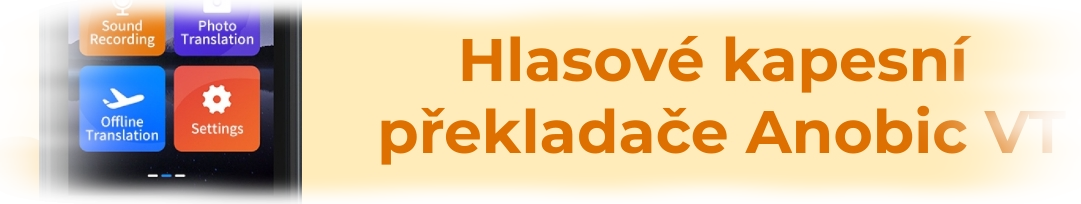 ELEKTRONICKÉ PŘEKLADAČE ANOBIC ELEKTRONICKÉ PŘEKLADAČE ANOBIC